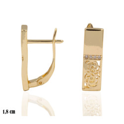 Kolczyki CM miedź pozłacana 14k - MF41287